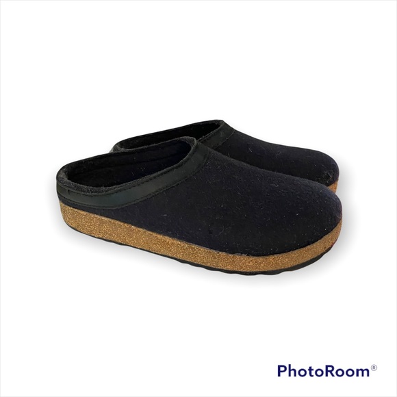 Haflinger | Shoes | Haflinger Wool Felt Clog Grizzly Torment Black House Cork  Slippers Size 4 | Poshmark